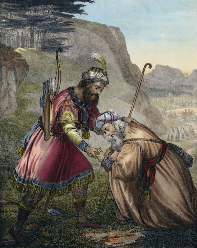 La reconciliación de Jacob con su hermano Esaú de Siegfried Detler Bendixen