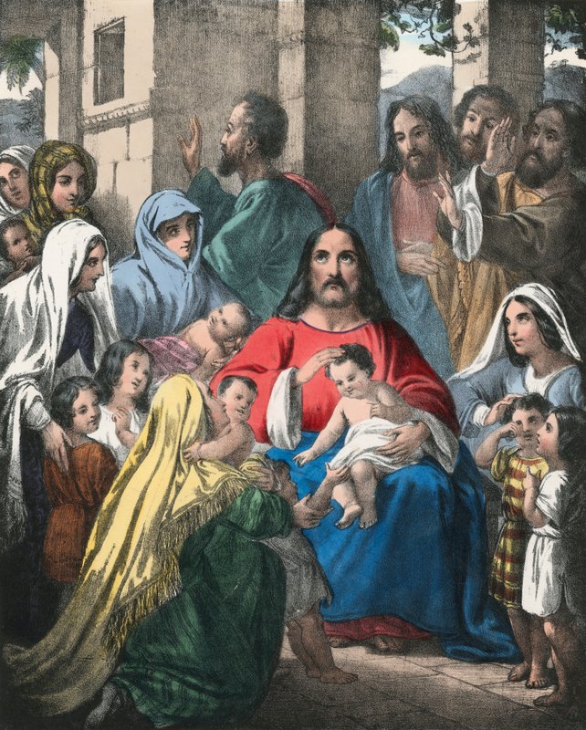 Cristo bendiciendo a los niños de Siegfried Detler Bendixen