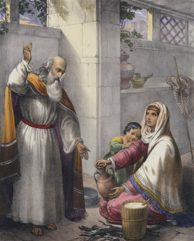 Elías y la viuda de Sarepta de Siegfried Detler Bendixen