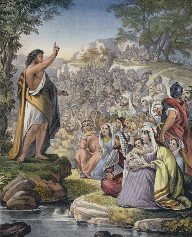 Juan predicando en el desierto de Siegfried Detler Bendixen