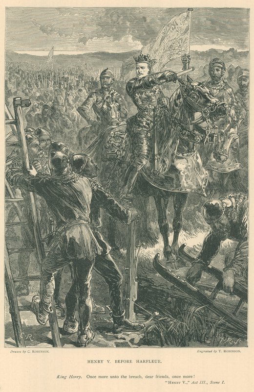 Ilustración para Enrique V de Shakespeare de Sir John Charles Robinson