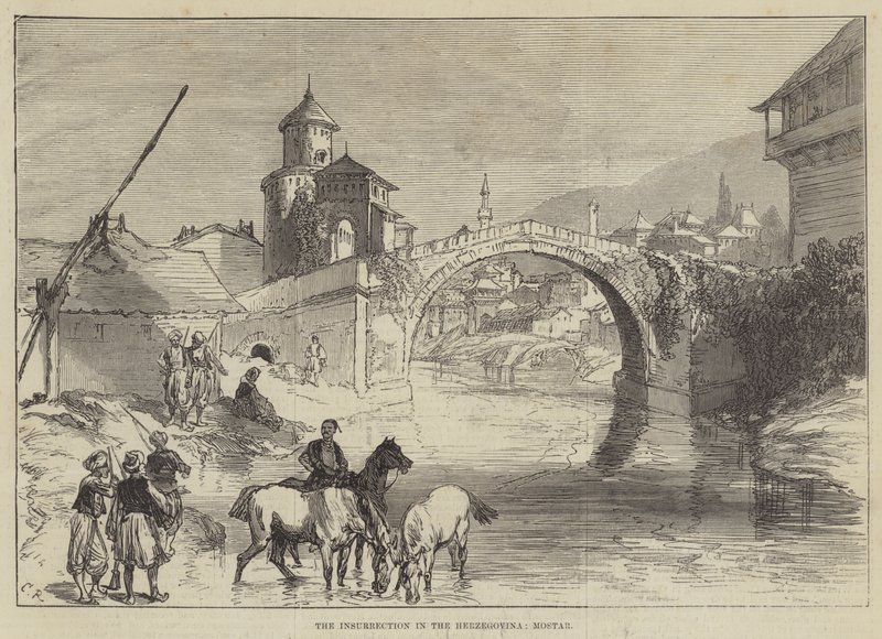 La insurrección en Herzegovina, Mostar de Sir John Charles Robinson