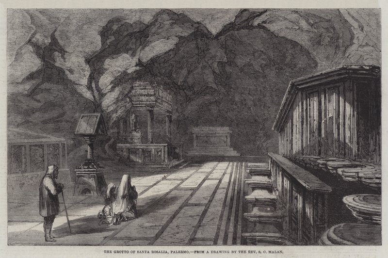 La gruta de Santa Rosalía, Palermo de Solomon Caesar Malan