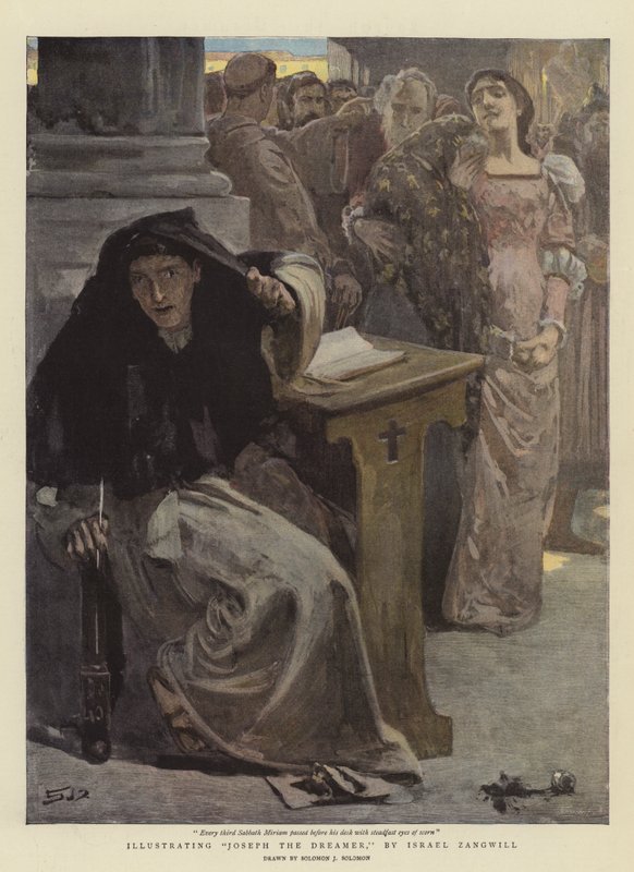 Ilustrando a José el Soñador, por Israel Zangwill de Solomon Joseph Solomon