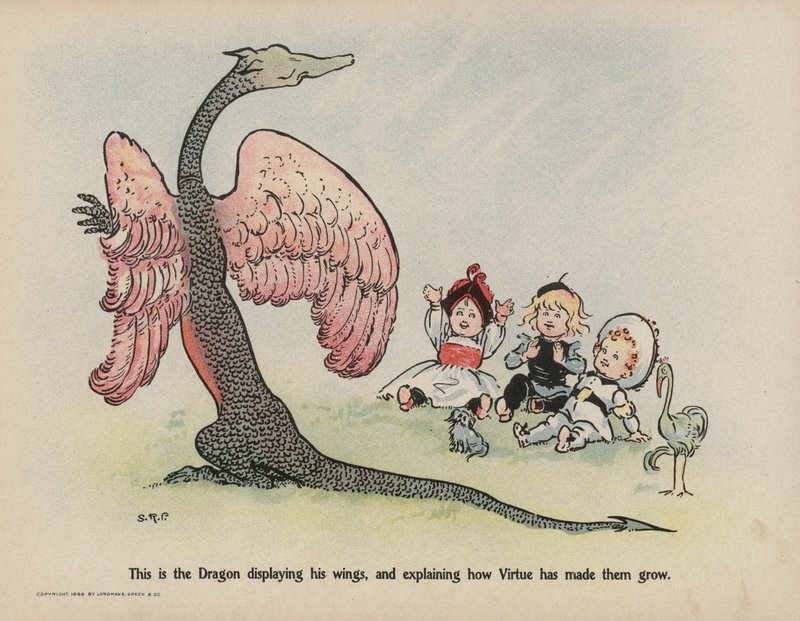 Ilustración de Otras aventuras de las tres negritas (litografía en color) de Sophia Rosamond Praeger