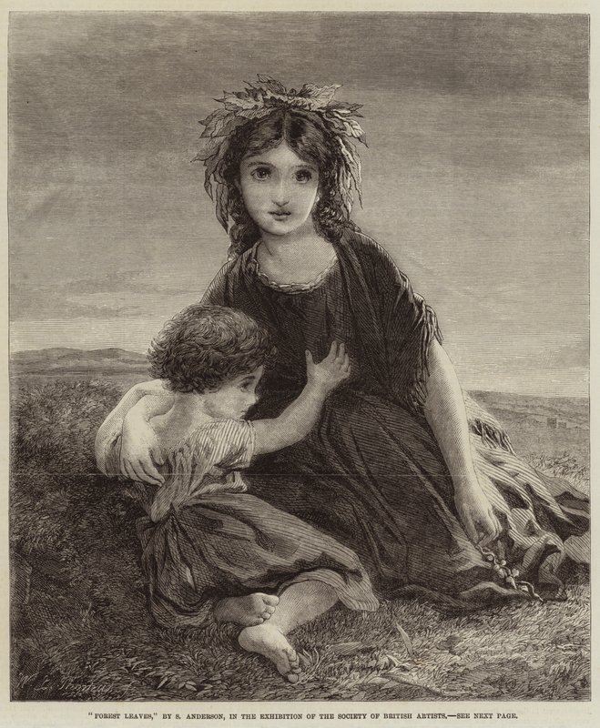 Hojas del bosque de Sophie Gengembre Anderson