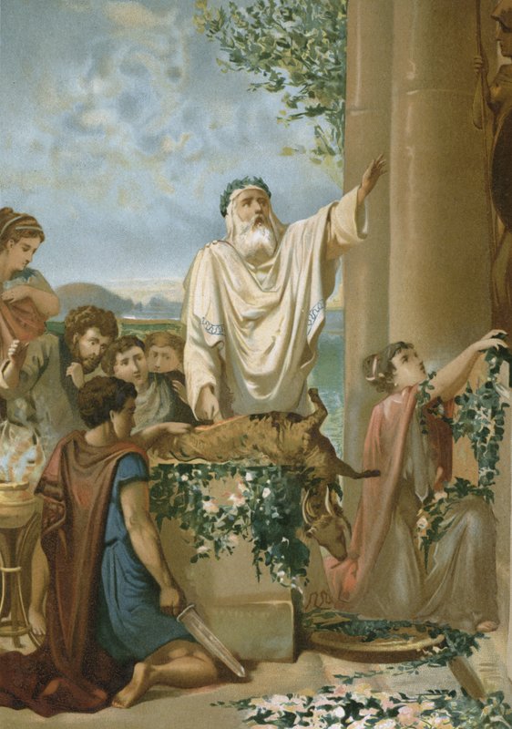 Un sacrificio en la antigua Grecia de Spanish School
