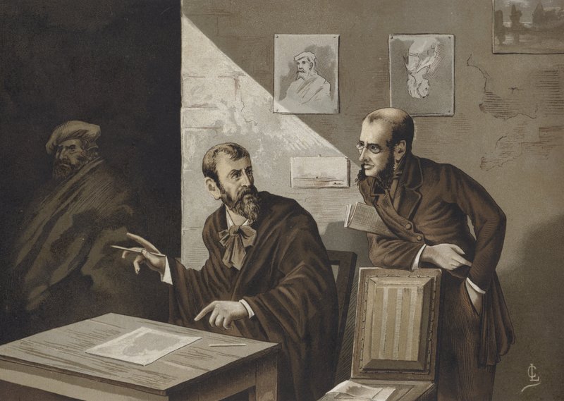 Locura y alucinación de un pintor inglés de Spanish School