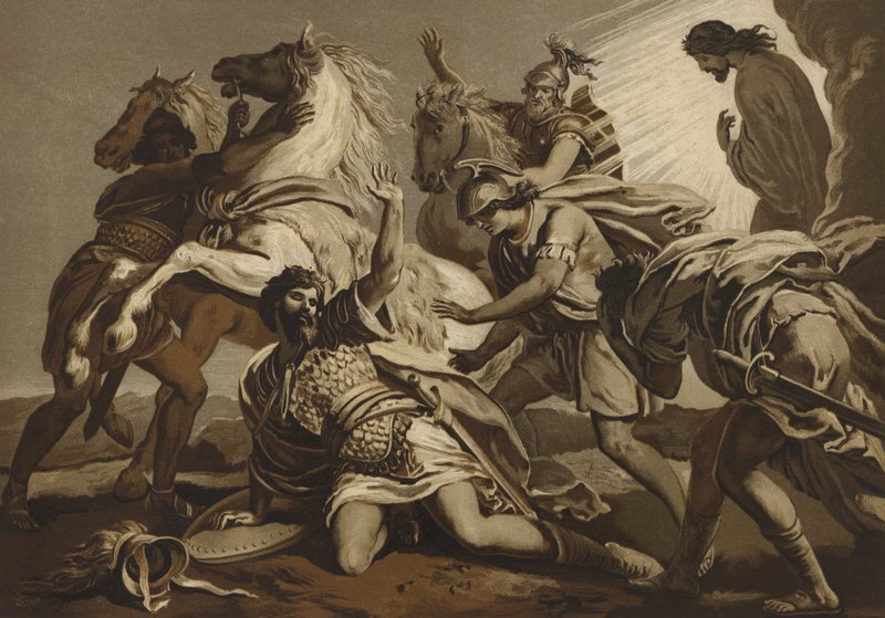 La conversión de San Pablo en el camino a Damasco de Spanish School