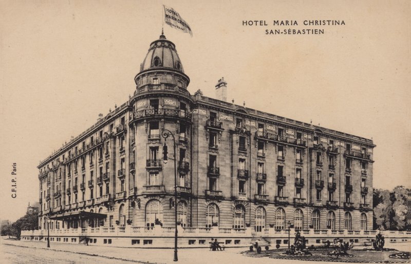 Hotel Maria Christina, San-Sebastien (foto b/n) de Spanish Photographer