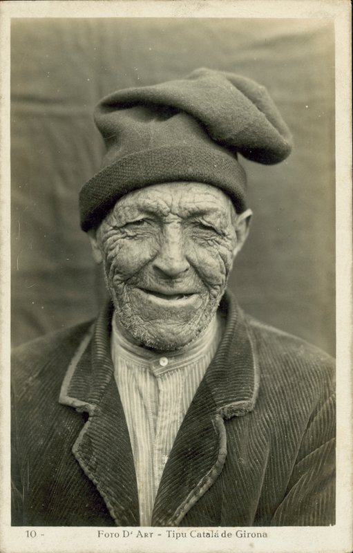 Anciano de Girona, España (foto b/n) de Spanish Photographer