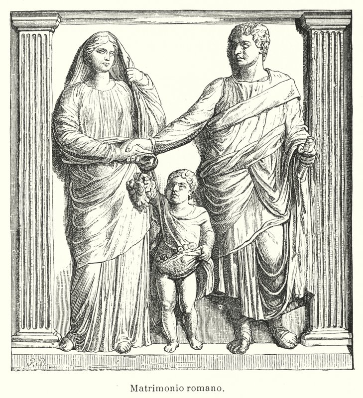 Matrimonio romano antiguo de Spanish School