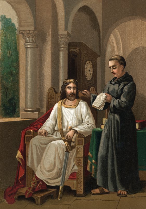 Carlomagno y Alcuino de Spanish School