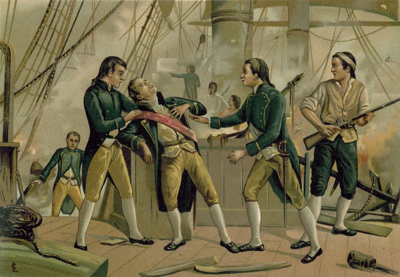 Muerte del Almirante Gravina, 1805 de Spanish School