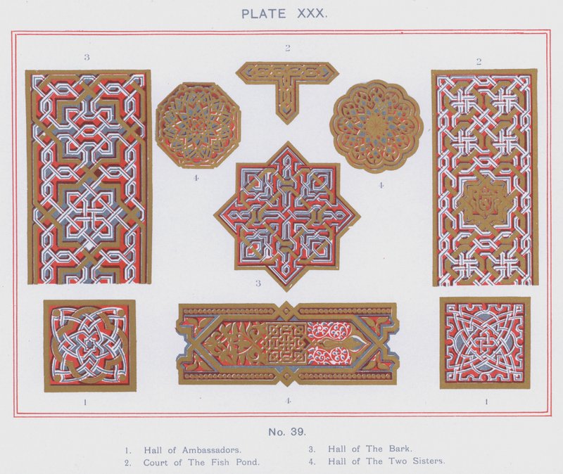 Salón de los Embajadores, Patio del Estanque de los Peces, Salón de la Barca, Salón de las Dos Hermanas de Spanish School