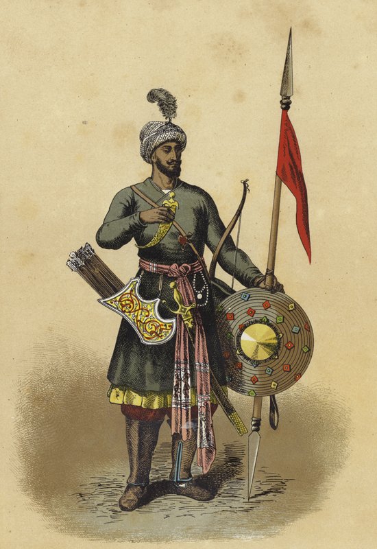 Guerrero indio, siglo XV de Spanish School