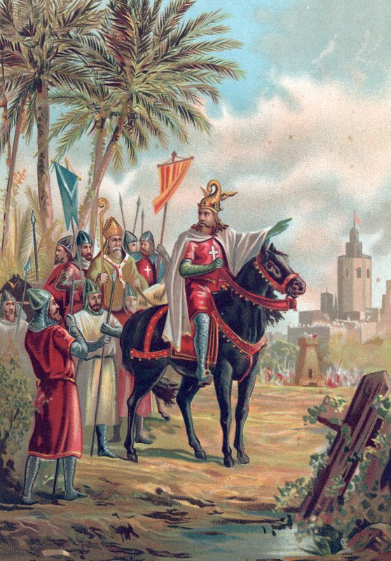 Jaime I de Aragón, el Conquistador, fuera de Valencia de Spanish School