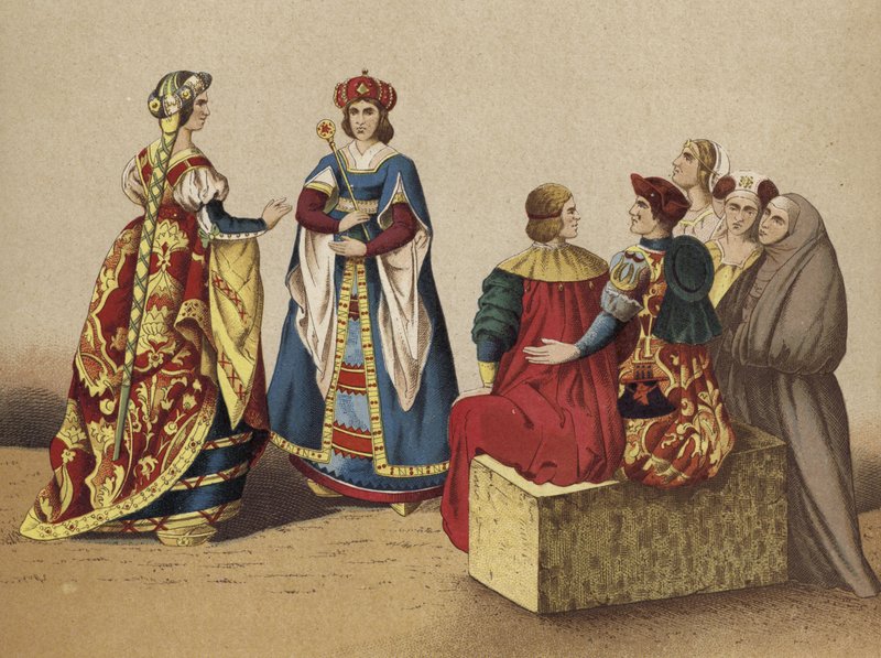 Trajes españoles del siglo XV de Spanish School