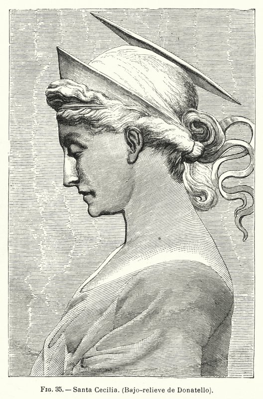 Santa Cecilia, bajorrelieve de Donatello de Spanish School