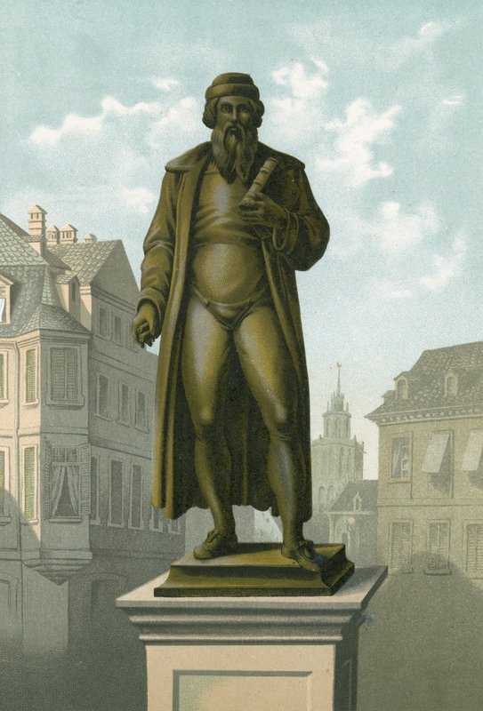 Estatua de Gutenberg en Maguncia de Spanish School