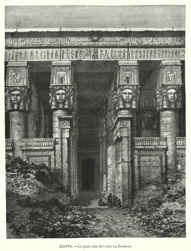 Templo de Hathor, Dendera, Egipto de Spanish School