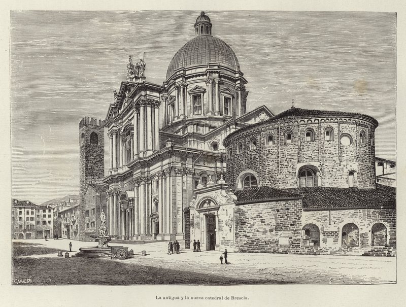 La catedral vieja y la nueva de Brescia de Spanish School