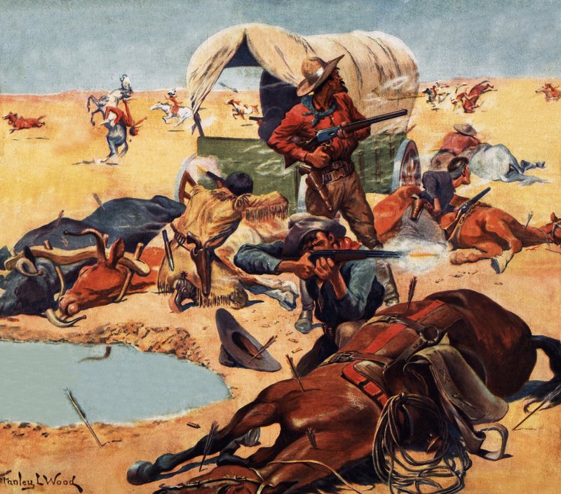 Vaqueros e indios de Stanley L. Wood