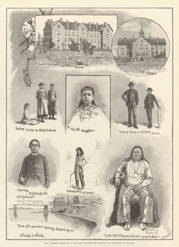 El Instituto Haskell, un Colegio de Formación para Indios, en Lawrence, Kansas de Stanley L. Wood