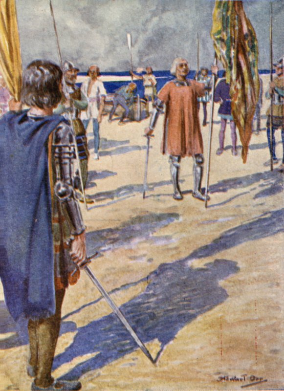 Colón nombrando la isla de San Salvador de Stewart Orr
