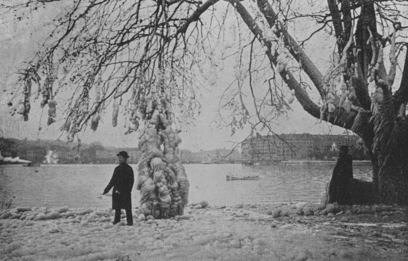 En Eaux-Vives en Ginebra, Invierno 1896 de Swiss Photographer