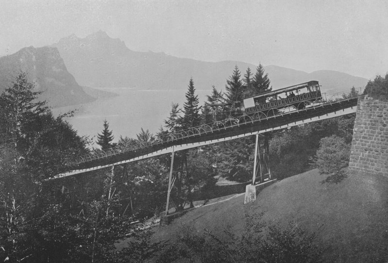 Línea del Righi, Puente del Schnurtobel de Swiss Photographer