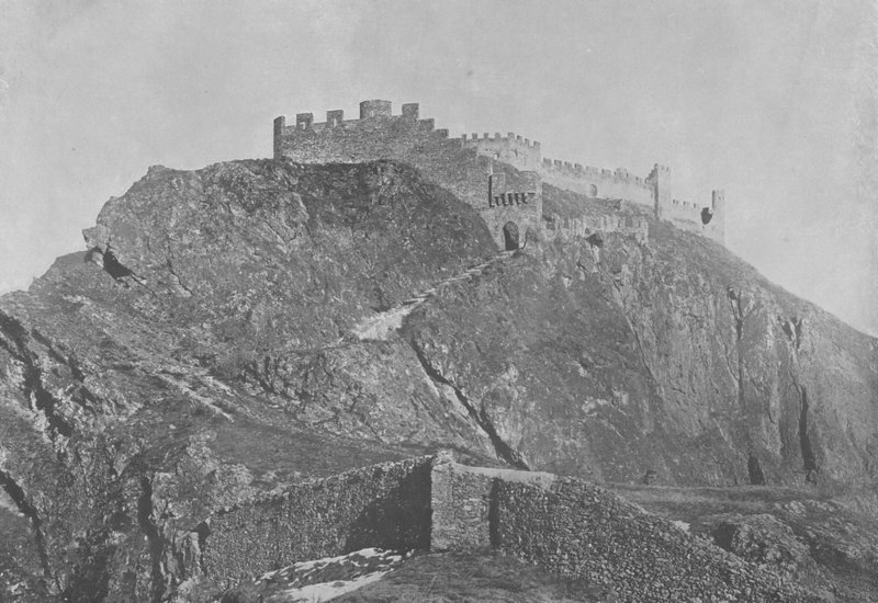 Sion, Las ruinas del castillo de Tourbillon de Swiss Photographer