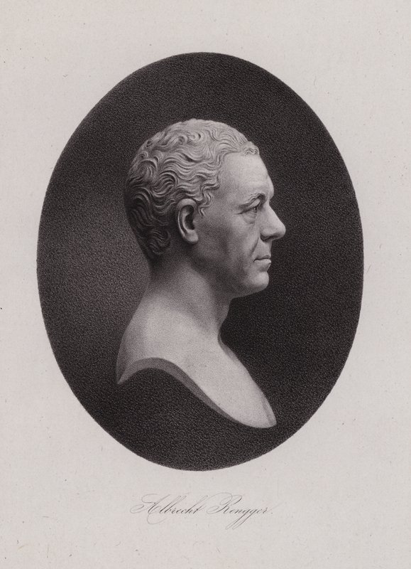 Albrecht Rengger, médico suizo y segundo Landammann de Suiza (grabado) de Swiss School