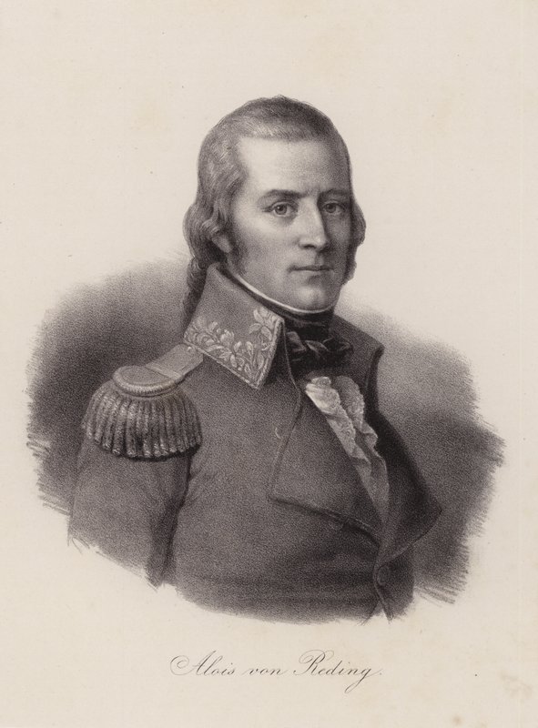 Alois von Reding, oficial militar, revolucionario y político suizo de Swiss School