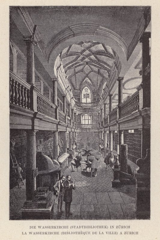La Wasserkirche, Biblioteca de la Ciudad, en Zúrich de Swiss School