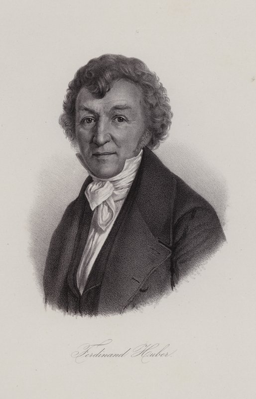 Ferdinand Huber, compositor suizo (grabado) de Swiss School