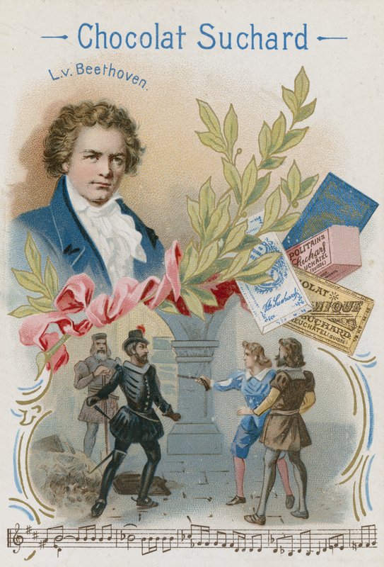 Ludwig van Beethoven, compositor y pianista alemán de Swiss School