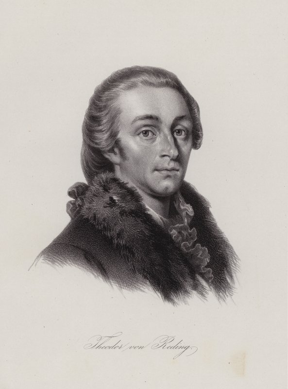 Theodor von Reding, general español nacido en Suiza (grabado) de Swiss School