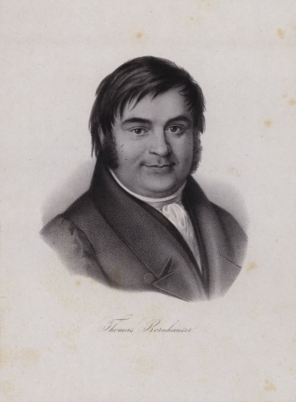 Thomas Bornhauser, teólogo suizo (grabado) de Swiss School
