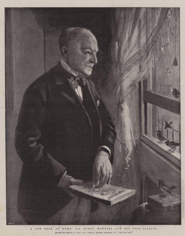 Un nuevo par en casa, Sir Henry Hawkins y sus pobres clientes de Sydney Prior Hall