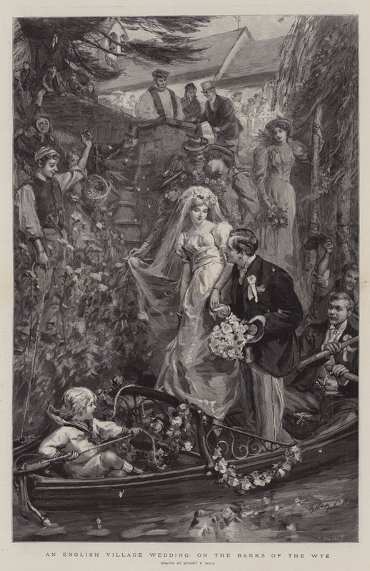 Una Boda en un Pueblo Inglés, en las Orillas del Wye de Sydney Prior Hall