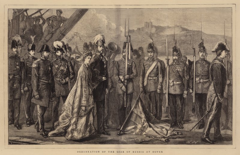 Desembarco del Zar de Rusia en Dover de Sydney Prior Hall