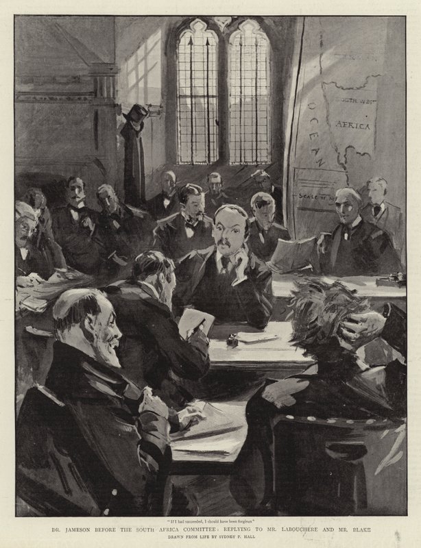 El Dr. Jameson ante el Comité de Sudáfrica, respondiendo al Sr. Labouchere y al Sr. Blake de Sydney Prior Hall