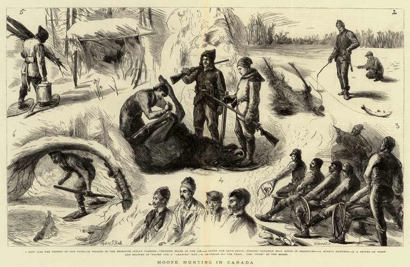 Caza de Alces en Canadá de Sydney Prior Hall