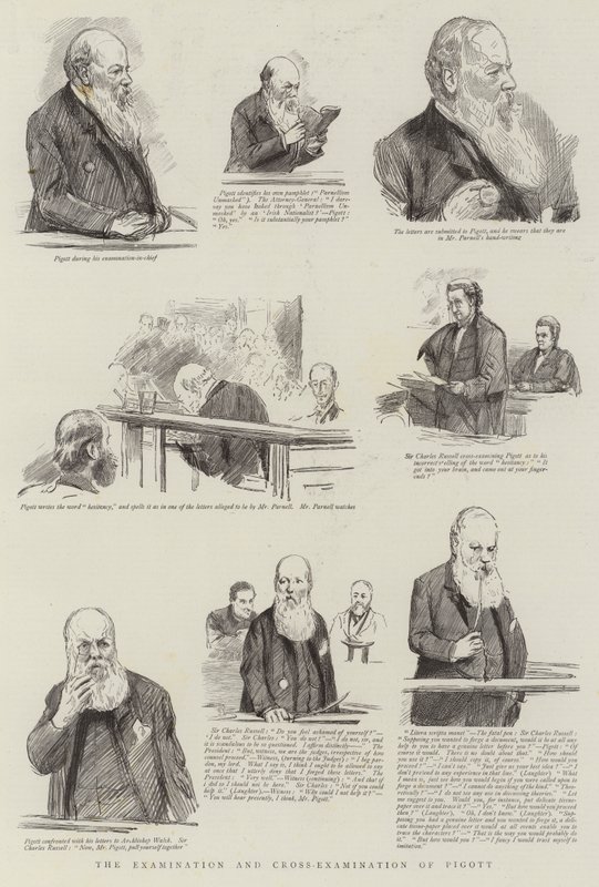 El examen y el contraexamen de Pigott de Sydney Prior Hall