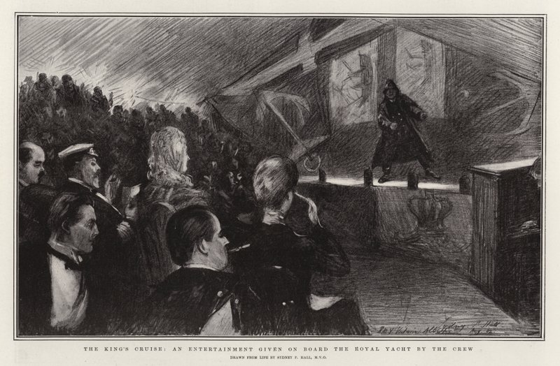 El crucero del rey, un entretenimiento a bordo del yate real por la tripulación de Sydney Prior Hall