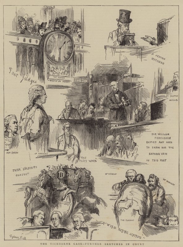El Caso Tichborne, más bocetos en la corte de Sydney Prior Hall