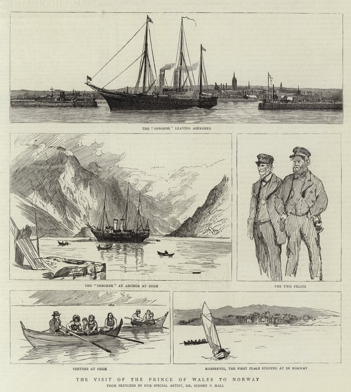 La Visita del Príncipe de Gales a Noruega de Sydney Prior Hall