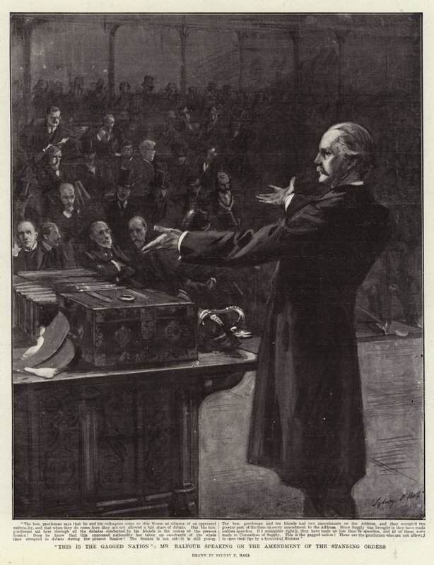 Esta es la Nación Amordazada, Sr. Balfour hablando sobre la Enmienda de las Órdenes Permanentes de Sydney Prior Hall