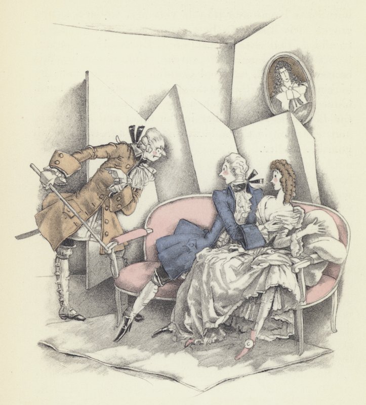 Ilustración para Cándido de Voltaire de Sylvain Sauvage